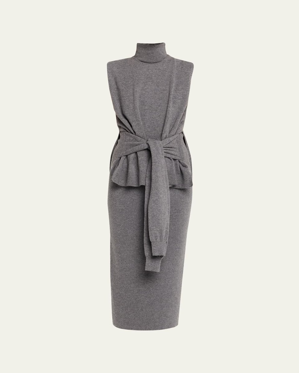 Double-Layer Cashmere-Wool Dress
